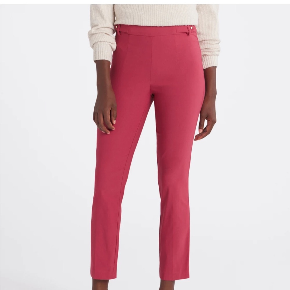 VIOLETS & ROSES
Pink Tenney Mid Rise Slim Straight Trouser Sz. 14